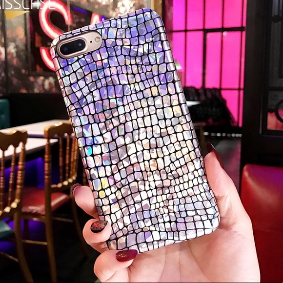Iphone 7Plus 8Plus Case Holographic Crocodile - Picture 4 of 8